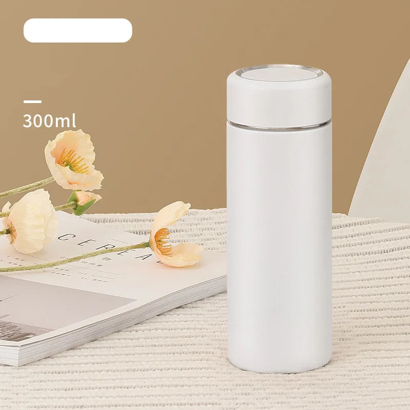 300ml Stainless Steel Thermos Flask Leak-Proof Vacuum Insulated Bottle Portable Thermal Water Bottle Coffee Tea Cup for Office