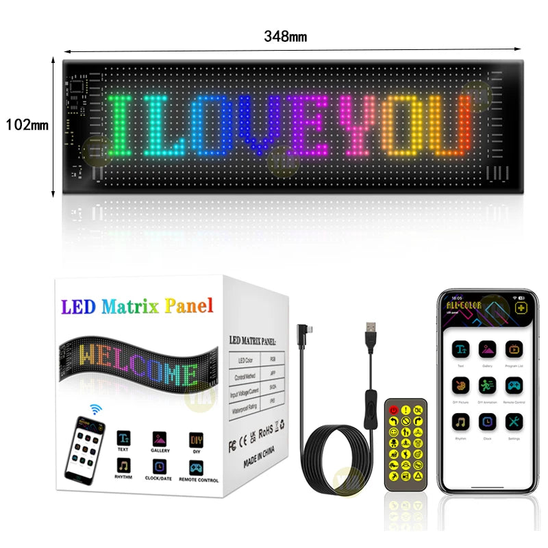 Devil's Eyes LED Display Car Moving Eyes Windshield USB Lamp Car Window LED Screen Demon Dynamic Eye Lights For Truck BMW f10