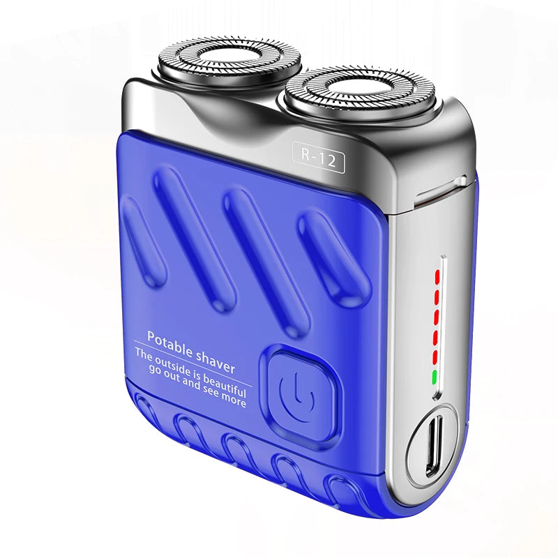 9000RPM High Speed Premium Portable Shaver Magnetic Blades 60Days Battery Life Type C Fast Charge IPX7 Waterproof Travel Razor