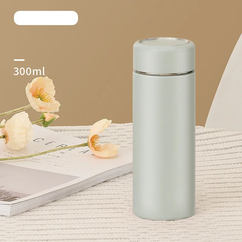 300ml Stainless Steel Thermos Flask Leak-Proof Vacuum Insulated Bottle Portable Thermal Water Bottle Coffee Tea Cup for Office