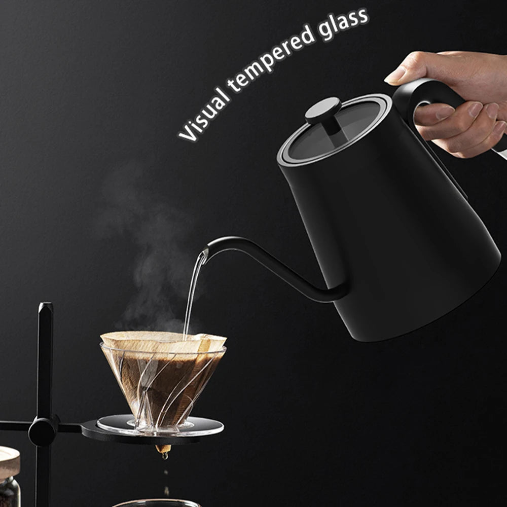 220V/120V Electric Espresso Utensils Coffee Pot Hand Brew Gooseneck Kettle 1200W Intelligent Thermostat Heat Water Teapot