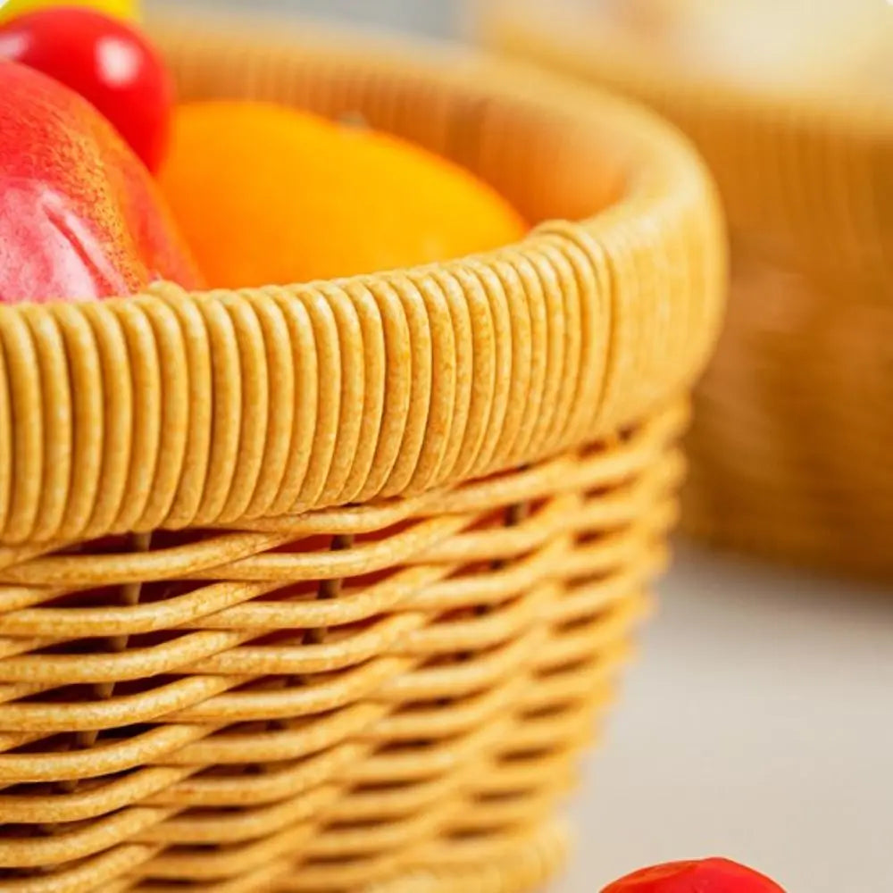 High Quality Portable Handwoven Bread Storage Basket Breathable 3 Styles Outdoor Picnic Basket Wedding Cabinet