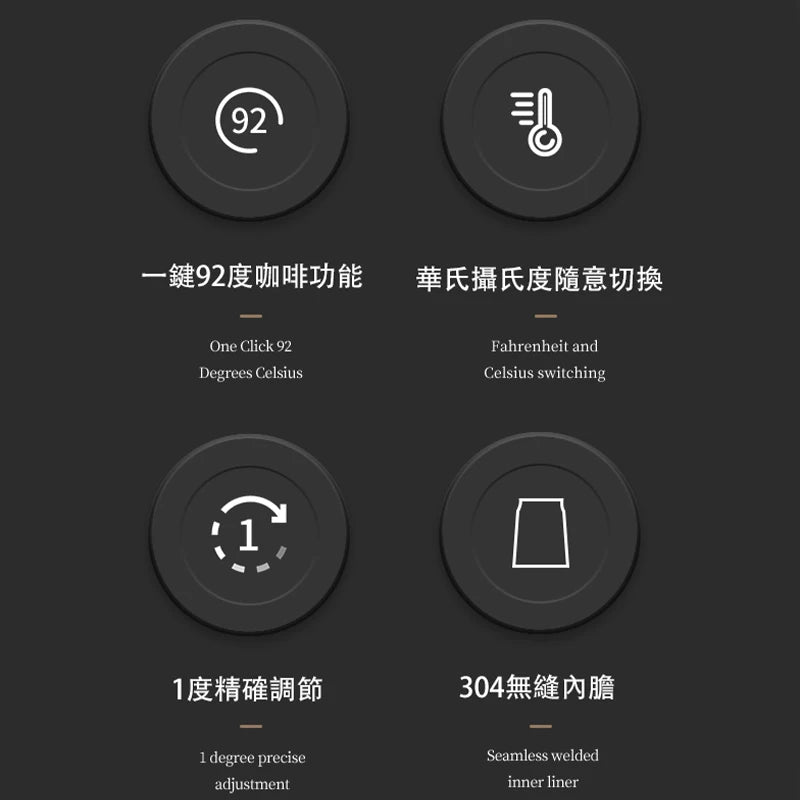 220V/120V Electric Espresso Utensils Coffee Pot Hand Brew Gooseneck Kettle 1200W Intelligent Thermostat Heat Water Teapot