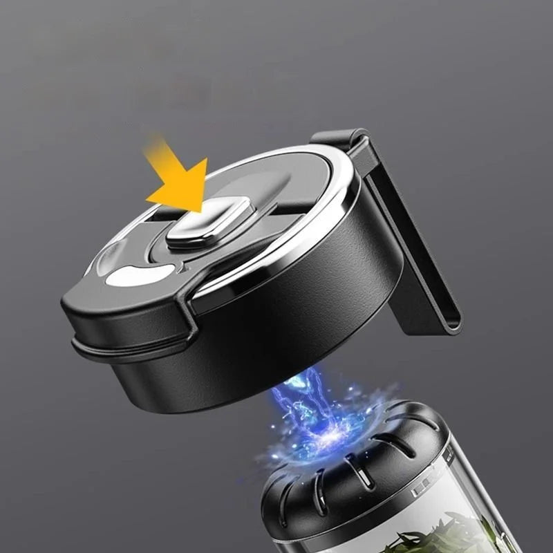 HUIMAI Summer New Magnetic Tea Cup Tritan Material Large Capacity Tea Separation Camping Travel Cup Sports Cup Handy Cup Car Cup