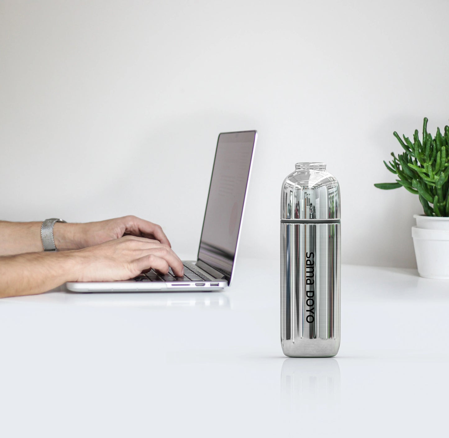 Samadoyo 400ml Thermal Tumbler - Ceramic Coated, 8H Hot/6H Cold, Titanium Filter & Magnetic Cup