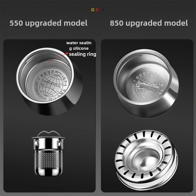 550/850ml 316 stainless steel high-end men's water cup car flask vacuum stainless steel thermos Water bottle