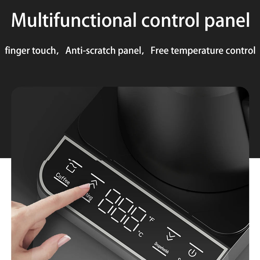 220V/120V Electric Espresso Utensils Coffee Pot Hand Brew Gooseneck Kettle 1200W Intelligent Thermostat Heat Water Teapot