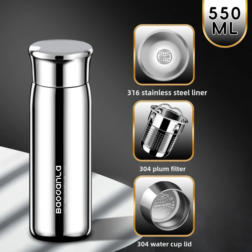 550 /850ml 28.75 Ounce Coffee Thermos | Thermal Water Bottle for Tea Hot & Cold Drinks Stainless Steel Vacuum Sealed Insulated T