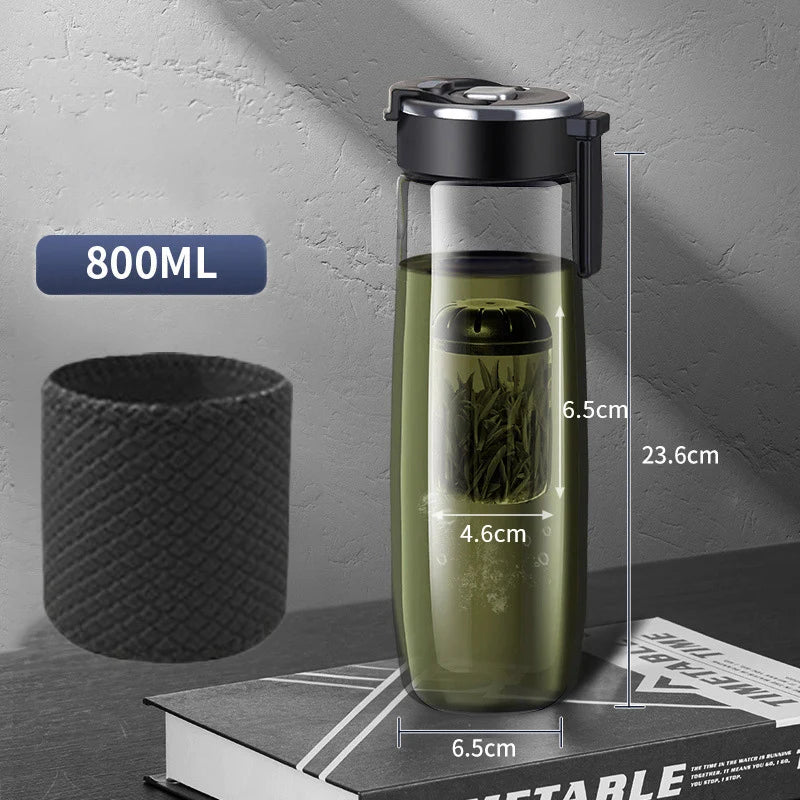 HUIMAI Summer New Magnetic Tea Cup Tritan Material Large Capacity Tea Separation Camping Travel Cup Sports Cup Handy Cup Car Cup