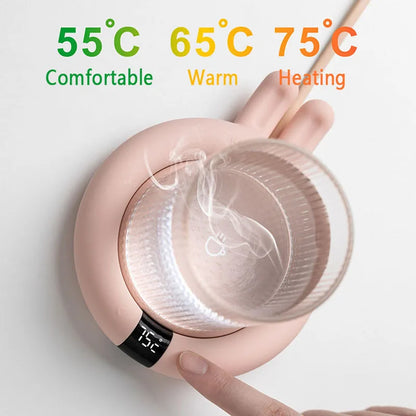 220V Mug Warmer Coffee Warmer Smart Cup Heater 3 Gear Mug Heating Coaster for Office Desk Use Coffee Milk Tea Heating Pad