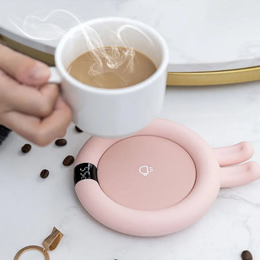 220V Mug Warmer Coffee Warmer Smart Cup Heater 3 Gear Mug Heating Coaster for Office Desk Use Coffee Milk Tea Heating Pad