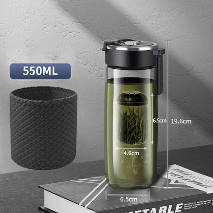 HUIMAI Summer New Magnetic Tea Cup Tritan Material Large Capacity Tea Separation Camping Travel Cup Sports Cup Handy Cup Car Cup
