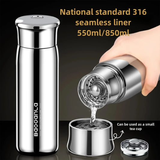 550 /850ml 28.75 Ounce Coffee Thermos | Thermal Water Bottle for Tea Hot & Cold Drinks Stainless Steel Vacuum Sealed Insulated T