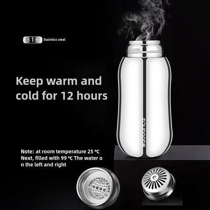 Stainless Steel Thermo 500ml/16.9oz Vacuum Insulated Bottle with Cup for Coffee Hot drink and Cold drink water flask