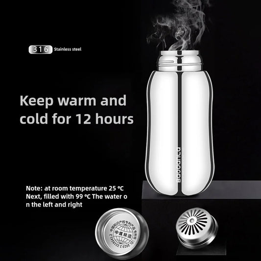 Stainless Steel Thermo 500ml/16.9oz Vacuum Insulated Bottle with Cup for Coffee Hot drink and Cold drink water flask