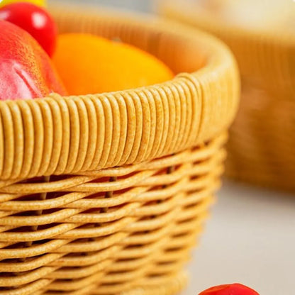 High Quality Portable Handwoven Bread Storage Basket Breathable 3 Styles Outdoor Picnic Basket Wedding Cabinet