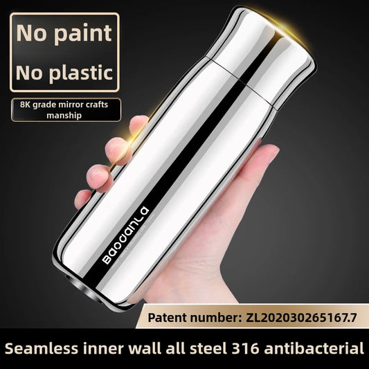 550/850ml 316 stainless steel high-end men's water cup car flask vacuum stainless steel thermos Water bottle