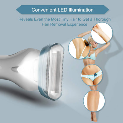 Electric Razor for Women Bikini Trimmer Body Hair Removal for Legs and Underarms Washable Depilador Epilator Tools USB Charging