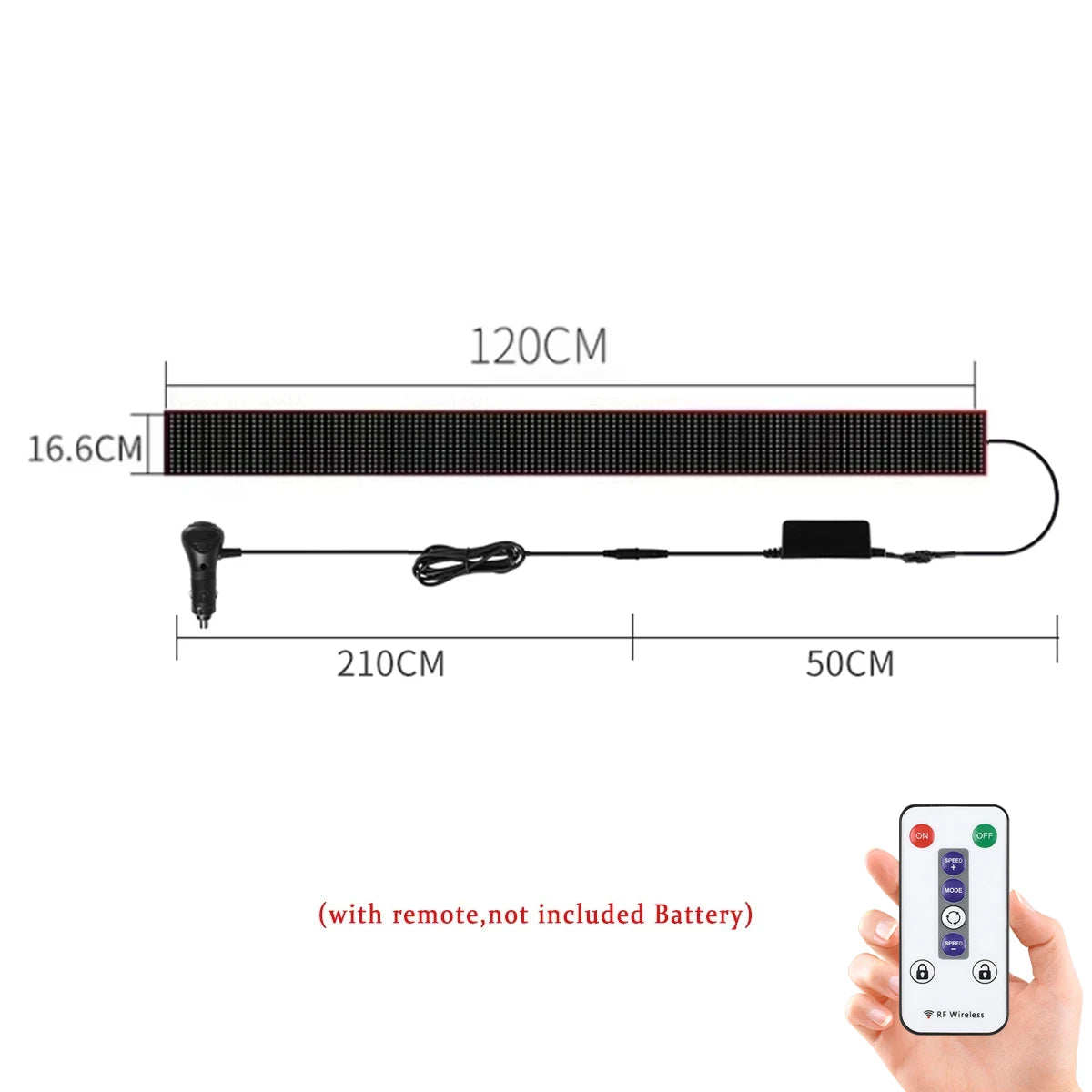 Remote Control Devil‘s Eyes LED Matrix Panel Screen Light 12V 24V Animation Display LED Screen Light for Car Truck Windshield