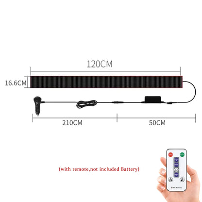 Remote Control Devil‘s Eyes LED Matrix Panel Screen Light 12V 24V Animation Display LED Screen Light for Car Truck Windshield