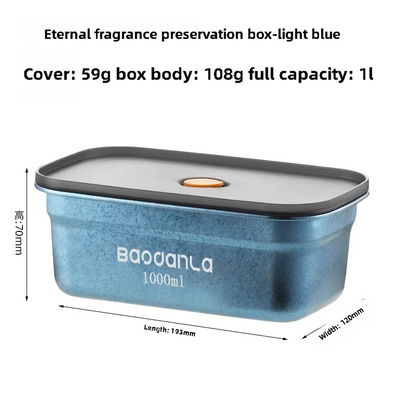 Pure titanium household fresh-keeping box outdoor picnic sealed box lunch box with lid fruit lunch box refrigerator antibacteria