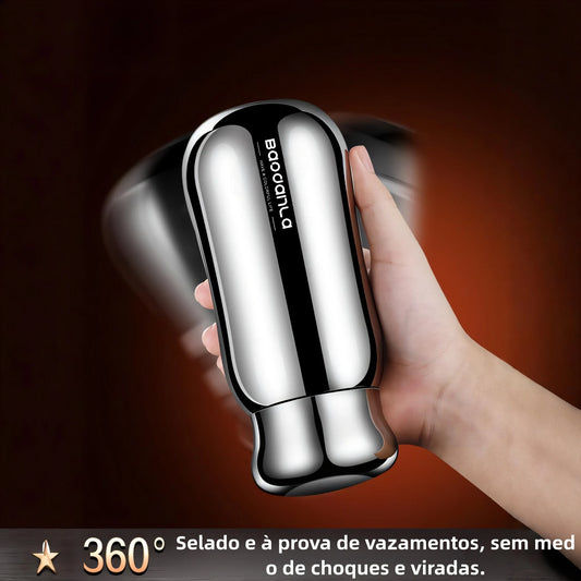 316 stainless steel seamless thermos cup high-end men's water cup car portable men's cup micro-logo customization