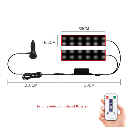 Remote Control Devil‘s Eyes LED Matrix Panel Screen Light 12V 24V Animation Display LED Screen Light for Car Truck Windshield