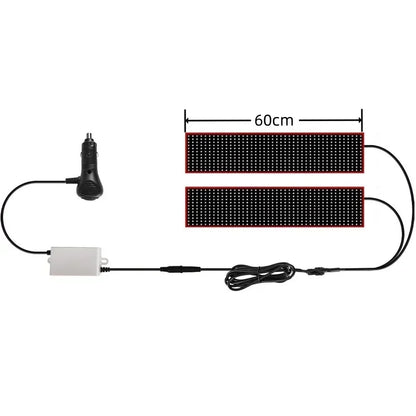 Devil's Eye LED Truck Sign Remote Control scrolling Animation LED Matrix Pixel PanelLED Display Light for Car Truck Windshield